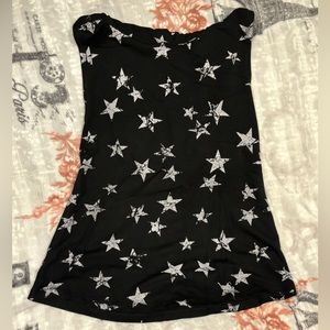 Jolie Black + White Open Back Hooded Tank